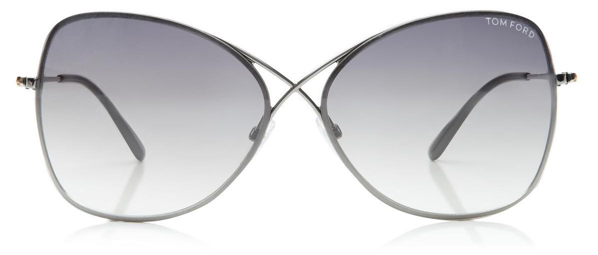 Tom Ford - Colette Butterfly Sunglasses - Butterfly Metal Sunglasses -  Gunmetal - FT0250 - Sunglasses - Tom Ford Eyewear - Avvenice