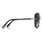Tom Ford - Linda Butterfly Sunglasses - Occhiali da Sole a Farfalla - Nero - FT0324 - Occhiali da Sole - Tom Ford Eyewear