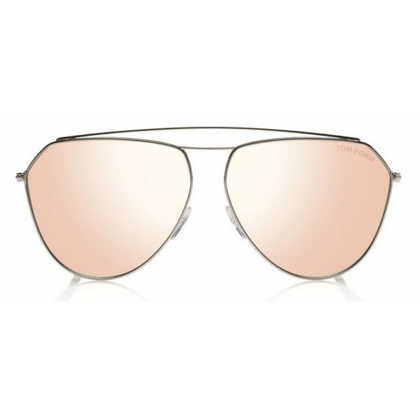 Tom Ford - Binx Sunglasses - Occhiali da Sole Pilota in Metallo - Palladio - FT0681 - Occhiali da Sole - Tom Ford Eyewear