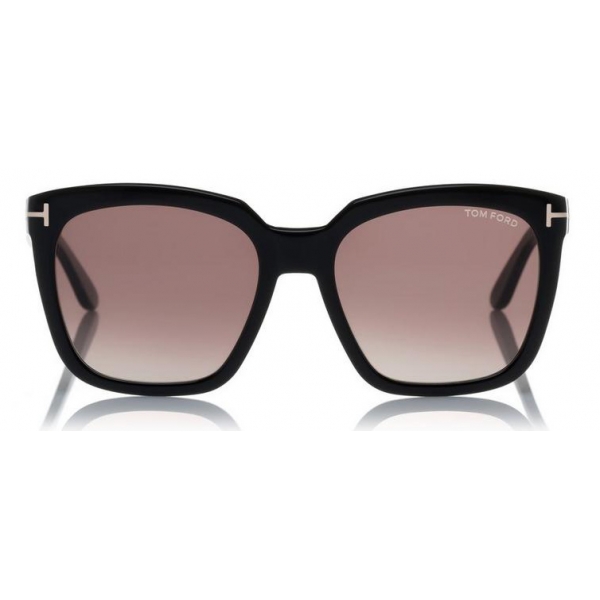 Tom Ford - Amarra Sunglasses - Occhiali da Sole Quadrati in Acetato - Nero - FT0502 - Occhiali da Sole - Tom Ford Eyewear