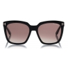 Tom Ford - Amarra Sunglasses - Squared Acetate Sunglasses - Black - FT0502 - Sunglasses - Tom Ford Eyewear