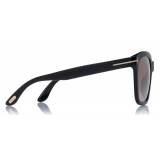Tom Ford - Amarra Sunglasses - Occhiali da Sole Quadrati in Acetato - Nero - FT0502 - Occhiali da Sole - Tom Ford Eyewear