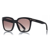 Tom Ford - Amarra Sunglasses - Occhiali da Sole Quadrati in Acetato - Nero - FT0502 - Occhiali da Sole - Tom Ford Eyewear