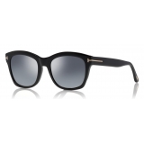 Tom Ford - Lauren Sunglasses - Squared Acetate Sunglasses - Black - FT0614 - Sunglasses - Tom Ford Eyewear