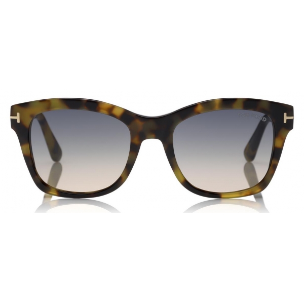 Tom Ford - Lauren Sunglasses - Squared Acetate Sunglasses - Pink Havana - FT0614 - Sunglasses - Tom Ford Eyewear