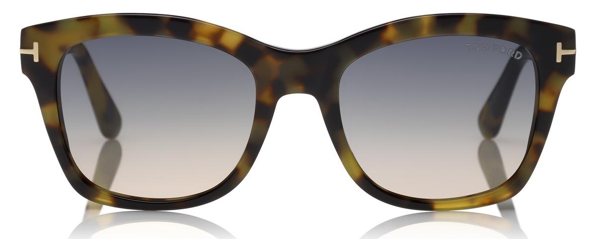 Tom Ford - Lauren Sunglasses - Squared Acetate Sunglasses - Pink