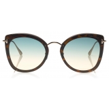 Tom Ford - Charlotte Sunglasses - Butterfly Acetate Sunglasses - Blonde Havana - FT0657 - Sunglasses - Tom Ford Eyewear