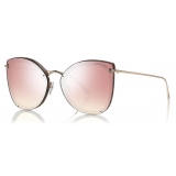 Tom Ford - Charlotte Sunglasses - Occhiali da Sole a Farfalla - Havana Rosa - FT0657 - Occhiali da Sole - Tom Ford Eyewear