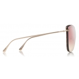 Tom Ford - Charlotte Sunglasses - Occhiali da Sole a Farfalla - Havana Rosa - FT0657 - Occhiali da Sole - Tom Ford Eyewear