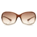 Tom Ford - Jennifer Square Sunglasses - Occhiali da Sole Quadrati - Bronzo - FT0008 - Occhiali da Sole - Tom Ford Eyewear