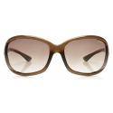 Tom Ford - Jennifer Square Sunglasses - Occhiali da Sole Quadrati - Marroni Scuro - FT0008 - Occhiali da Sole - Tom Ford Eyewear