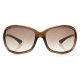 Tom Ford - Jennifer Soft Square Sunglasses - Squared Acetate Sunglasses - Dark Brown - FT0008 - Sunglasses - Tom Ford Eyewear