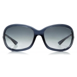 Tom Ford - Jennifer Square Sunglasses - Occhiali da Sole Quadrati - Grigio Scuro - FT0008 - Occhiali da Sole - Tom Ford Eyewear