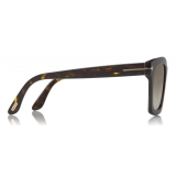 Tom Ford - Polarized Sari Sunglasses - Occhiali da Sole Quadrati - Havana - FT0690-P - Occhiali da Sole - Tom Ford Eyewear