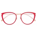 Pomellato - Occhiali da Vista a Farfalla - Rosso Oro - Pomellato Eyewear