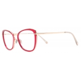 Pomellato - Occhiali da Vista a Farfalla - Rosso Oro - Pomellato Eyewear