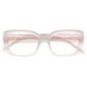 Pomellato - Rectangular Glasses - White Transparent - Pomellato Eyewear