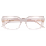Pomellato - Rectangular Glasses - White Transparent - Pomellato Eyewear