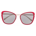 Pomellato - Cat Eye Sunglasses - Red Black - Pomellato Eyewear