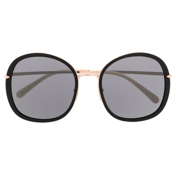 Pomellato - Oversized Round Sunglasses - Black - Pomellato Eyewear ...