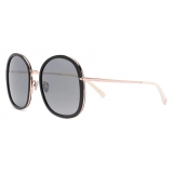 Pomellato - Oversized Round Sunglasses - Black - Pomellato Eyewear
