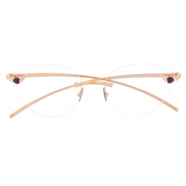 Pomellato - Cat Eye Optical Glasses - Clear Gold - Pomellato Eyewear