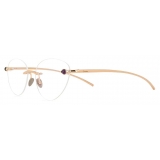 Pomellato - Cat Eye Optical Glasses - Clear Gold - Pomellato Eyewear