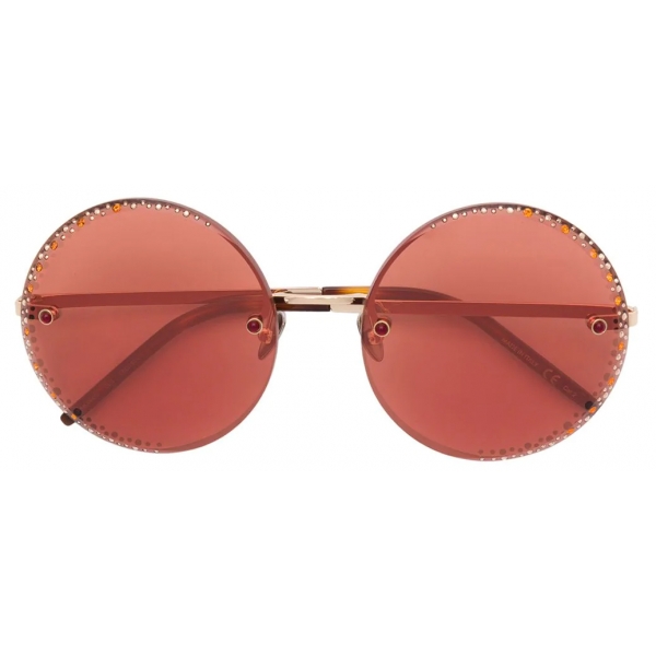 Pomellato - Round Sunglasses - Red Gold - Pomellato Eyewear