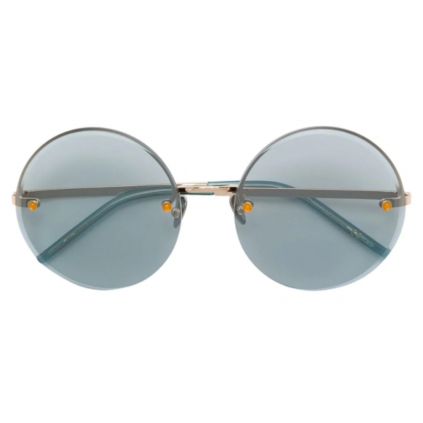 Pomellato - Round Sunglasses - Light Blue Gold - Pomellato Eyewear