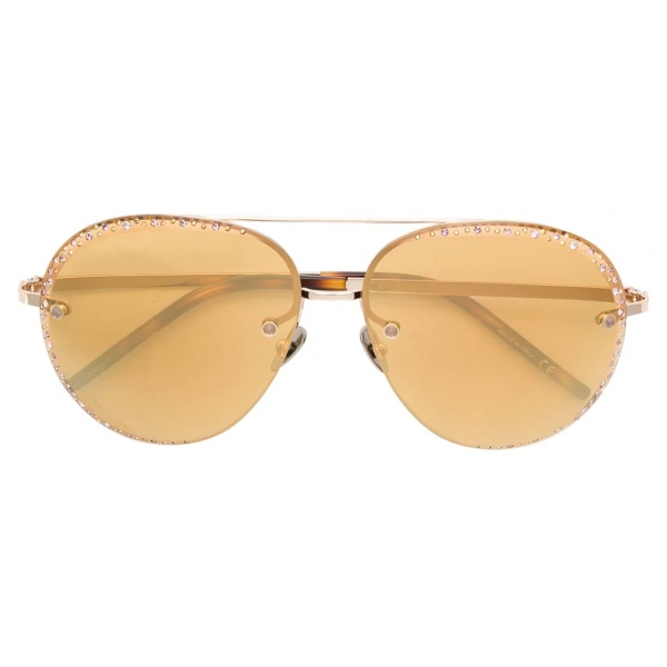Pomellato - Occhiali da Sole Aviatore - Marrone Oro - Pomellato Eyewear