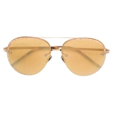 Pomellato - Aviator Sunglasses - Brown Gold - Pomellato Eyewear