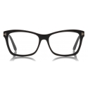 Tom Ford - Soft Square Optical Glasses - Occhiali Quadrati in Acetato - Nero - FT5424 - Occhiali da Vista - Tom Ford Eyewear