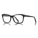 Tom Ford - Soft Square Optical Glasses - Squared Acetate Optical Glasses - Black - FT5424 - Optical Glasses - Tom Ford Eyewear