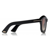 Tom Ford - Julia Sunglasses - Occhiali da Sole Quadrati in Acetato - Nero - FT0582 - Occhiali da Sole - Tom Ford Eyewear