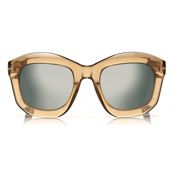Tom Ford - Julia Sunglasses - Square Acetate Sunglasses - Green - FT0582 - Sunglasses - Tom Ford Eyewear