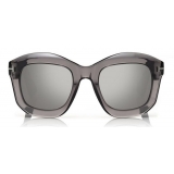 Tom Ford - Julia Sunglasses - Occhiali da Sole Quadrati in Acetato - Grigio - FT0582 - Occhiali da Sole - Tom Ford Eyewear