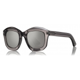Tom Ford - Julia Sunglasses - Occhiali da Sole Quadrati in Acetato - Grigio - FT0582 - Occhiali da Sole - Tom Ford Eyewear