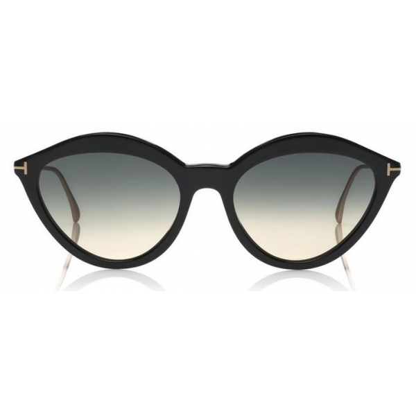 Tom Ford - Chloe Sunglasses - Cat-Eye Acetate Sunglasses - Black - FT0663 - Sunglasses - Tom Ford Eyewear