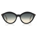 Tom Ford - Chloe Sunglasses - Cat-Eye Acetate Sunglasses - Black - FT0663 - Sunglasses - Tom Ford Eyewear