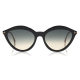 Tom Ford - Chloe Sunglasses - Occhiali da Sole Cat-Eye in Acetato - Nero - FT0663 - Occhiali da Sole - Tom Ford Eyewear