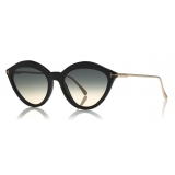 Tom Ford - Chloe Sunglasses - Cat-Eye Acetate Sunglasses - Black - FT0663 - Sunglasses - Tom Ford Eyewear