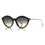 Tom Ford - Chloe Sunglasses - Occhiali da Sole Cat-Eye in Acetato - Nero - FT0663 - Occhiali da Sole - Tom Ford Eyewear