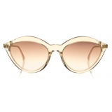 Tom Ford - Chloe Sunglasses - Cat-Eye Acetate Sunglasses - Champagne - FT0663 - Sunglasses - Tom Ford Eyewear