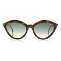 Tom Ford - Chloe Sunglasses - Occhiali da Sole Cat-Eye in Acetato - Avana Leggera - FT0663 - Occhiali da Sole - Tom Ford Eyewear