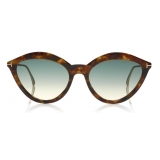 Tom Ford - Chloe Sunglasses - Cat-Eye Acetate Sunglasses - Light Havana - FT0663 - Sunglasses - Tom Ford Eyewear