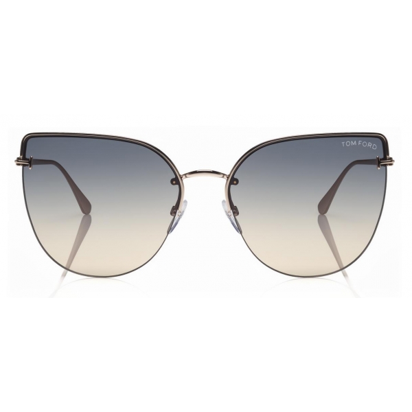 Tom Ford - Ingrid Sunglasses - Occhiali da Sole Cat-Eye in Metallo - Oro - FT0652 - Occhiali da Sole - Tom Ford Eyewear