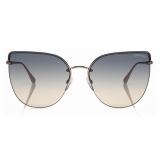 Tom Ford - Ingrid Sunglasses - Cat-Eye Metal Sunglasses - Gold - FT0652 - Sunglasses - Tom Ford Eyewear