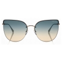 Tom Ford - Ingrid Sunglasses - Cat-Eye Metal Sunglasses - Rose Gold Grey - FT0652 - Sunglasses - Tom Ford Eyewear