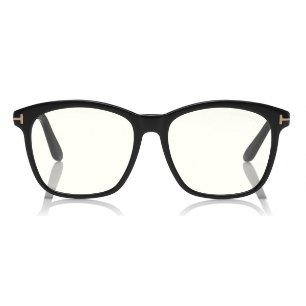 Tom Ford - Blue Block Optical Glasses - Round Acetate Optical Glasses - Black - FT5481-B - Optical Glasses - Tom Ford Eyewear