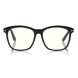 Tom Ford - Blue Block Optical Glasses - Occhiali Rotondi in Acetato - Nero - FT5481-B - Occhiali da Vista - Tom Ford Eyewear